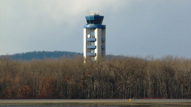 Air traffic control tower at Bradley International Airport